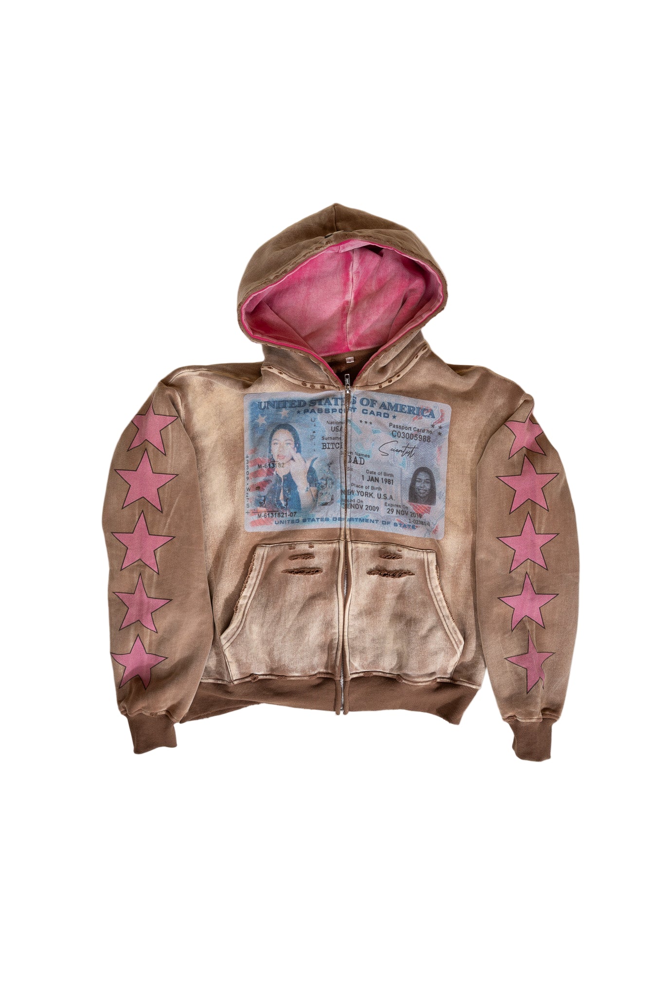 "FU" NEAPOLITAN ZIP UP